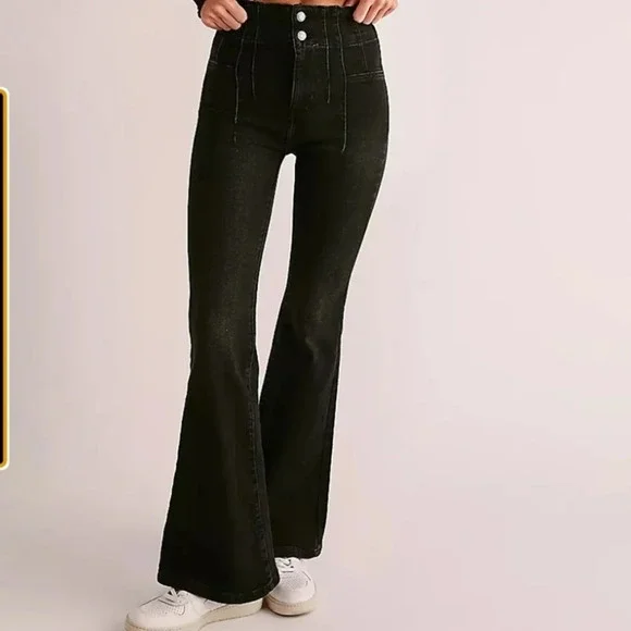 NWT Free People Jayde Flare Jeans - Picture 1 of 11